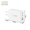 Super Szybka Ładowarka Sieciowa Tech-Protect NC240W-GaN 4-Port PD 240W QC3.0 White